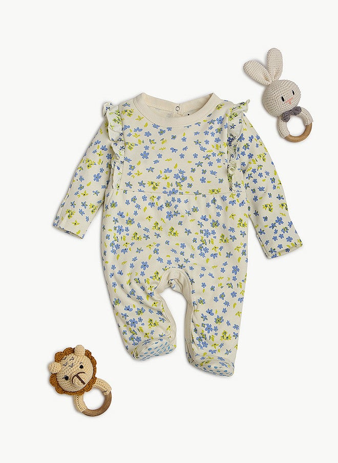 BONTOTS Infants Girls Printed Cotton Sleepsuits - Image 2